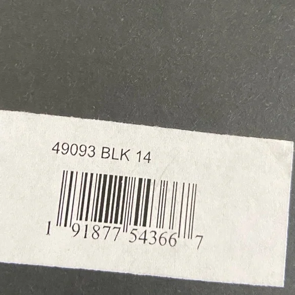 NWT Ieena for Mac Duggal Black Satin Embellished Neck Trumpet Gown Size 14 - Picture 9 of 9